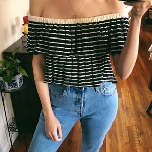 NWOT Urban Outfitters Off the Shoulder Crop Top